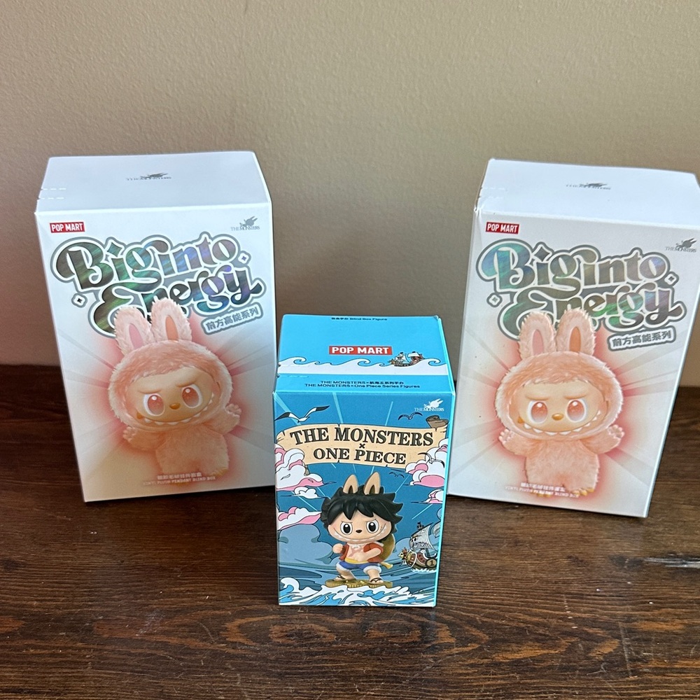 Pop Mart Big into Energy Figure and The Monsters One Piece -- Get all 3